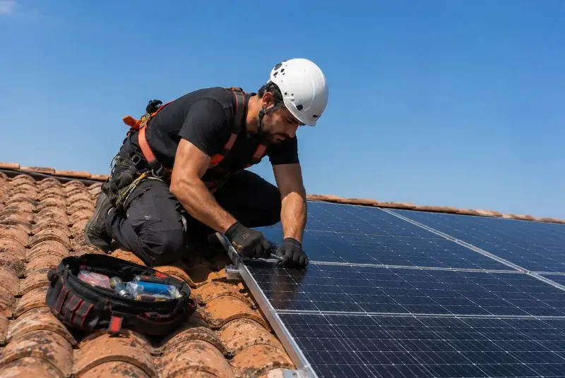 Maintenance et monitoring de panneaux solaires à la Pomarède